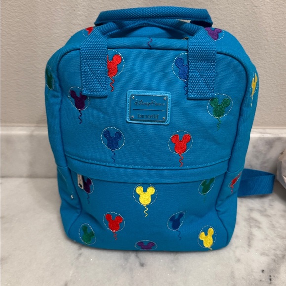 Loungefly Disney Parks Balloons Backpack Blue - Picture 2 of 11